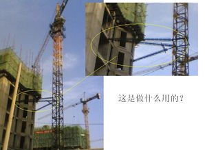 這個(gè)塔吊上的支撐物是做什么的呢