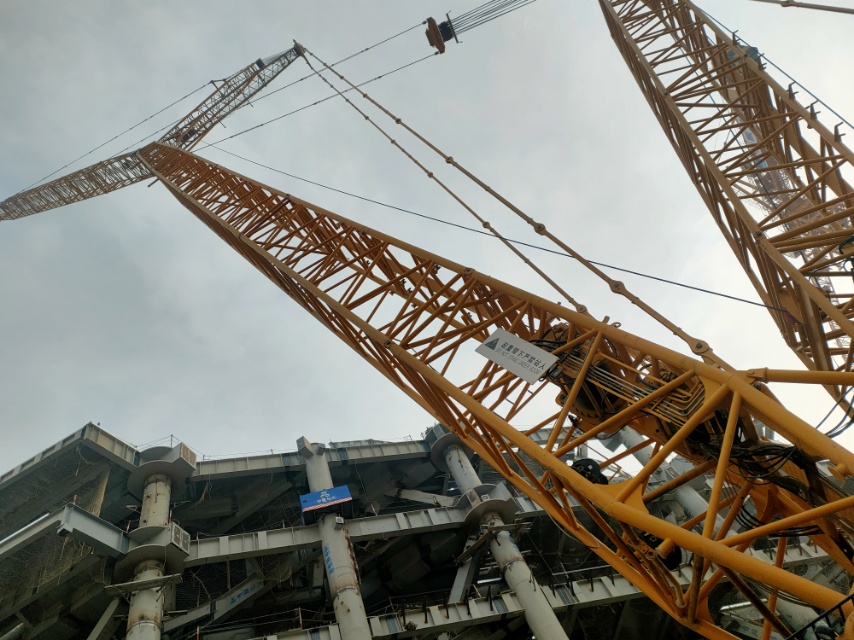 7052塔吊拆除演示 - 美篇